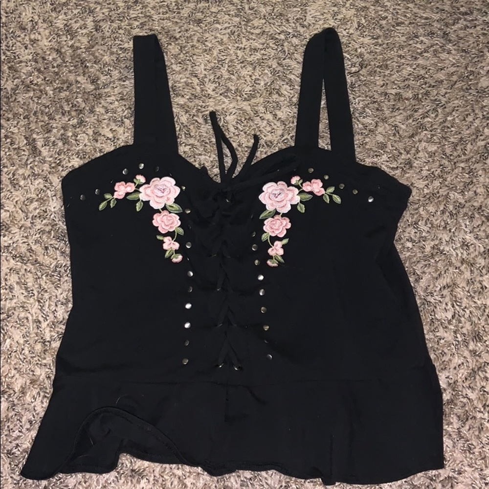 Lace up top